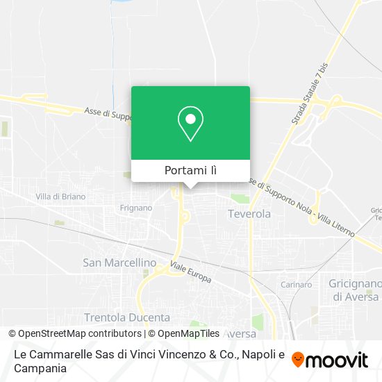 Mappa Le Cammarelle Sas di Vinci Vincenzo & Co.
