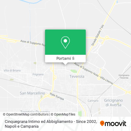 Mappa Cinquegrana Intimo ed Abbigliamento - Since 2002