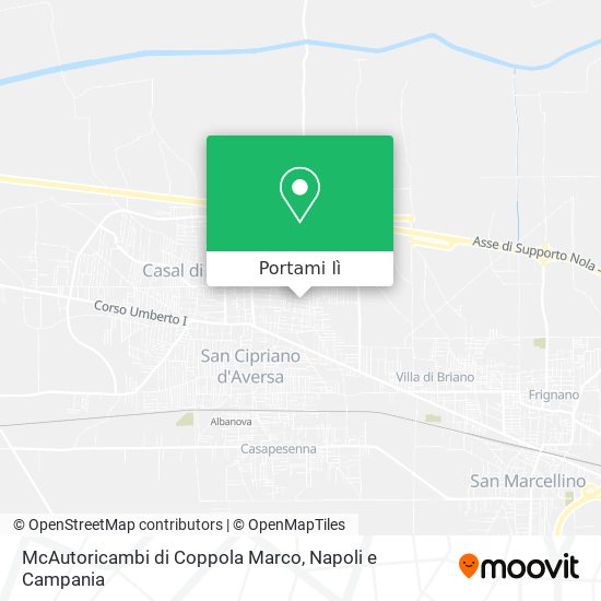 Mappa McAutoricambi di Coppola Marco