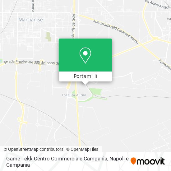 Mappa Game Tekk Centro Commerciale Campania