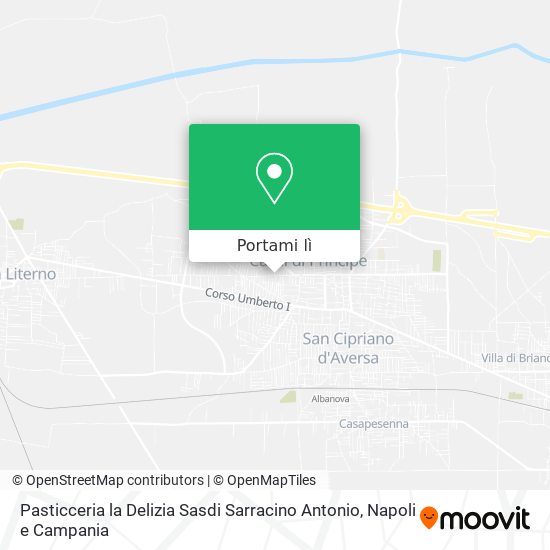 Mappa Pasticceria la Delizia Sasdi Sarracino Antonio