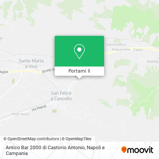 Mappa Antico Bar 2000 di Castorio Antonio