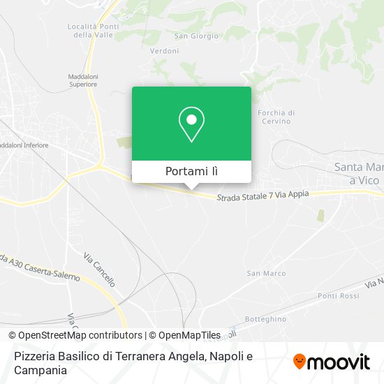 Mappa Pizzeria Basilico di Terranera Angela