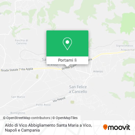 Mappa Aldo di Vico Abbigliamento Santa Maria a Vico