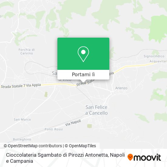 Mappa Cioccolateria Sgambato di Pirozzi Antonetta