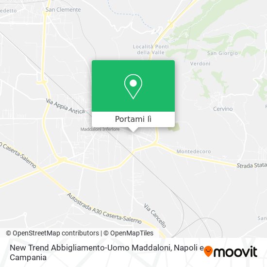Mappa New Trend Abbigliamento-Uomo Maddaloni