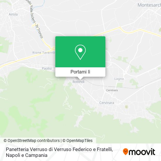 Mappa Panetteria Verruso di Verruso Federico e Fratelli