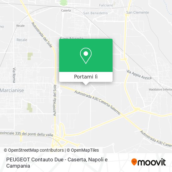 Mappa PEUGEOT Contauto Due - Caserta