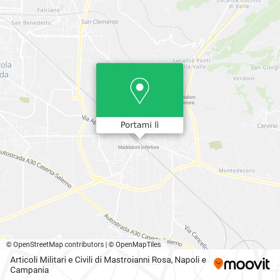 Mappa Articoli Militari e Civili di Mastroianni Rosa