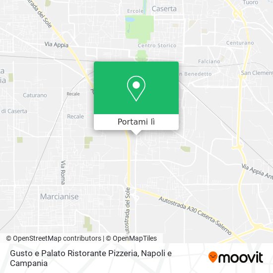 Mappa Gusto e Palato Ristorante Pizzeria