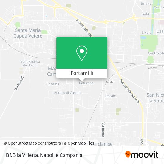 Mappa B&B la Villetta