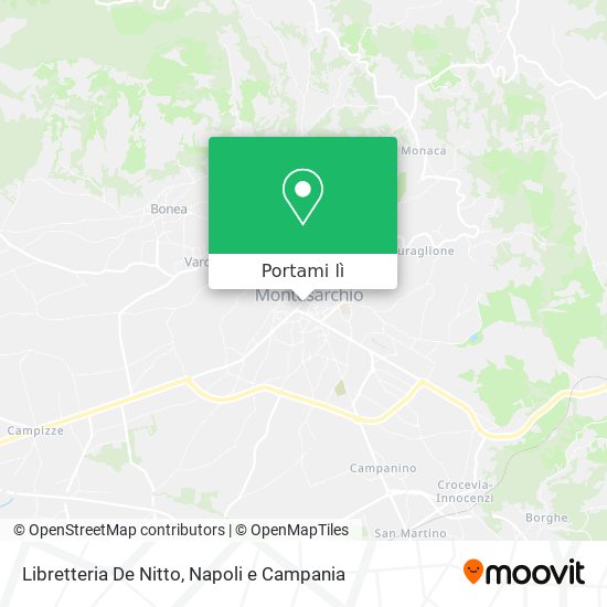 Mappa Libretteria De Nitto