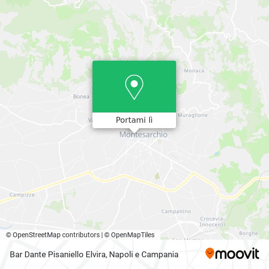 Mappa Bar Dante Pisaniello Elvira