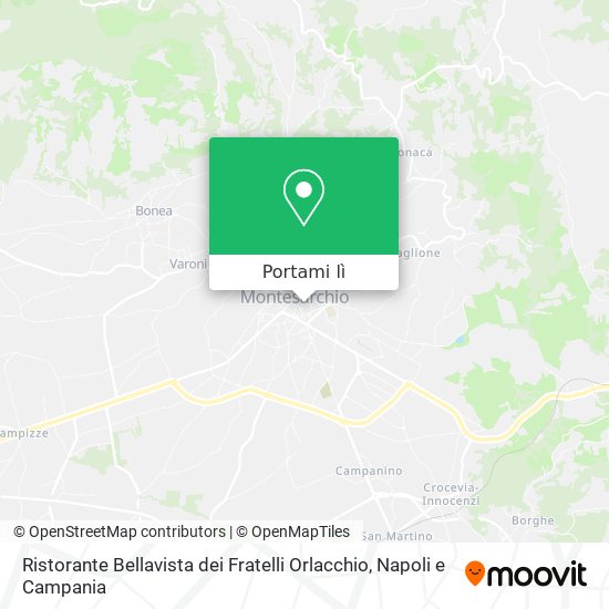 Mappa Ristorante Bellavista dei Fratelli Orlacchio