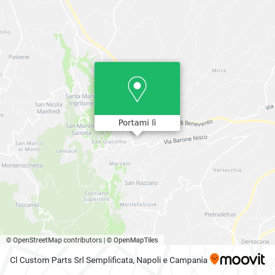 Mappa Cl Custom Parts Srl Semplificata
