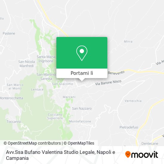 Mappa Avv.Ssa Bufano Valentina Studio Legale