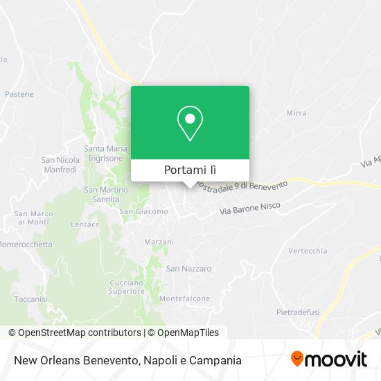 Mappa New Orleans Benevento