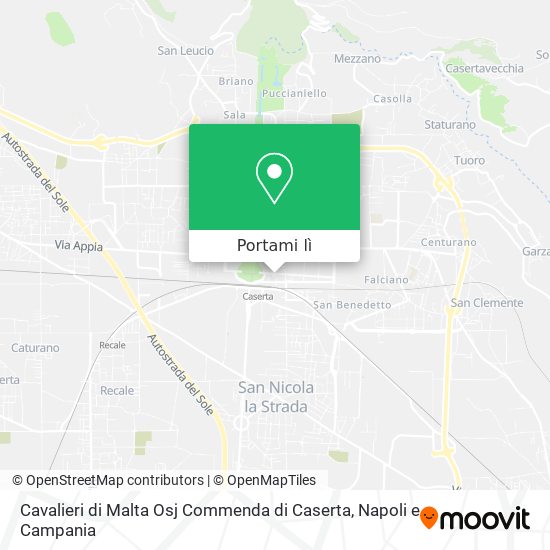 Mappa Cavalieri di Malta Osj Commenda di Caserta