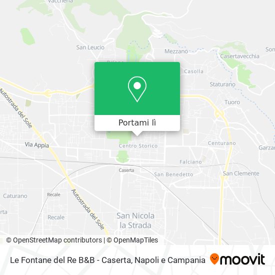 Mappa Le Fontane del Re B&B - Caserta