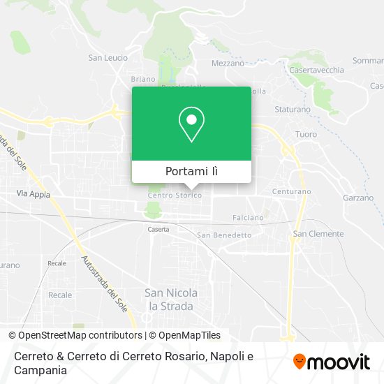 Mappa Cerreto & Cerreto di Cerreto Rosario