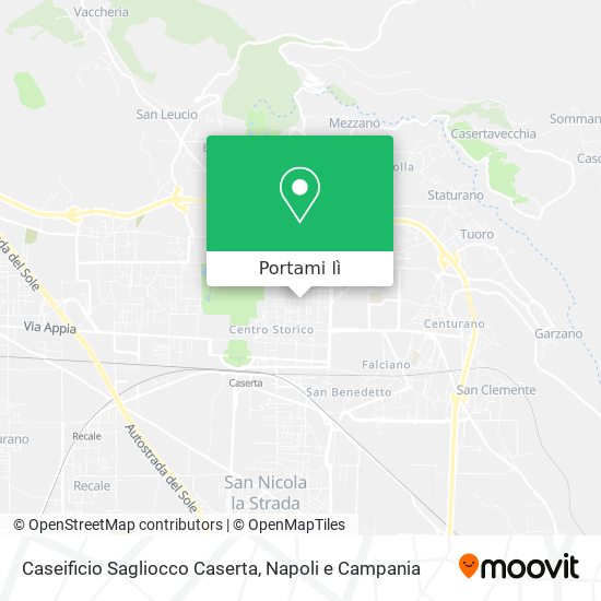 Mappa Caseificio Sagliocco Caserta