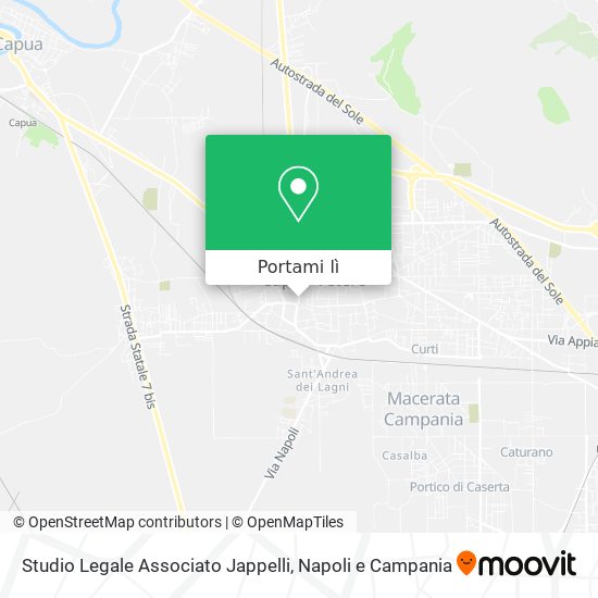 Mappa Studio Legale Associato Jappelli