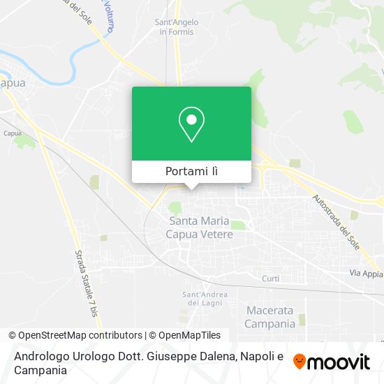 Mappa Andrologo Urologo Dott. Giuseppe Dalena