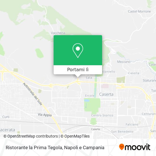 Mappa Ristorante la Prima Tegola