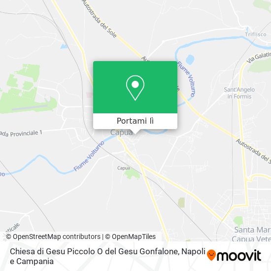 Mappa Chiesa di Gesu Piccolo O del Gesu Gonfalone