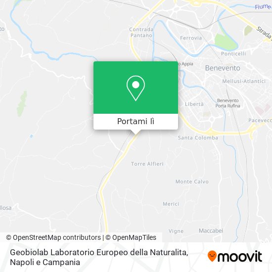 Mappa Geobiolab Laboratorio Europeo della Naturalita