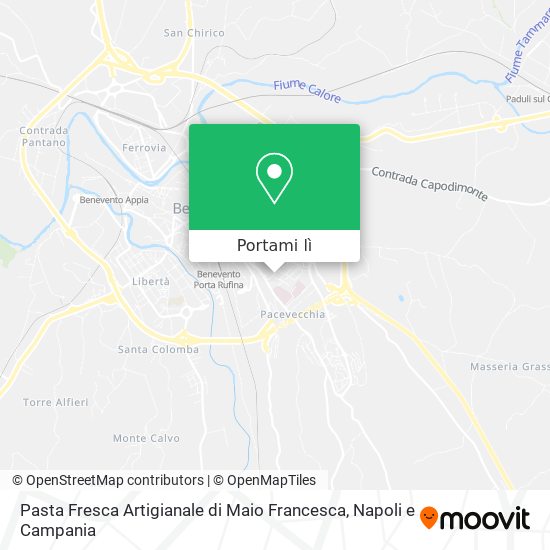 Mappa Pasta Fresca Artigianale di Maio Francesca