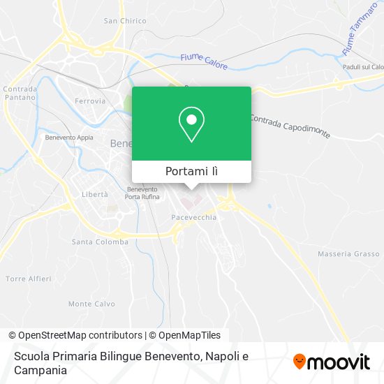 Mappa Scuola Primaria Bilingue Benevento