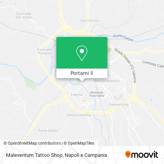 Mappa Maleventum Tattoo Shop