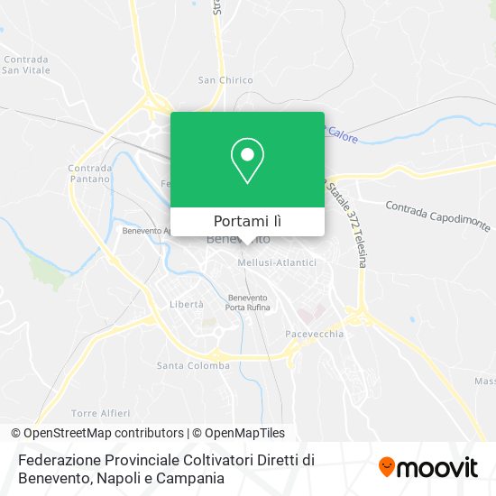 Mappa Federazione Provinciale Coltivatori Diretti di Benevento
