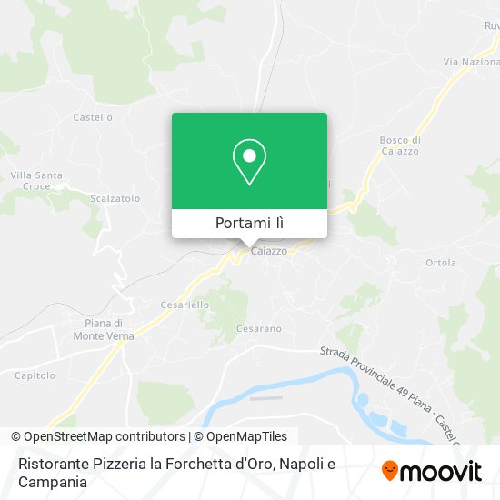 Mappa Ristorante Pizzeria la Forchetta d'Oro
