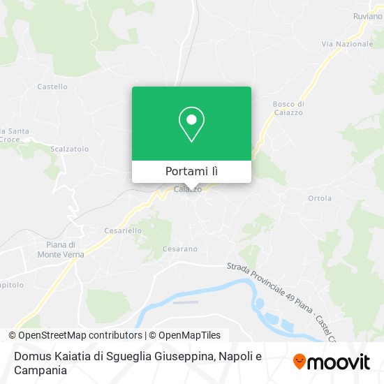 Mappa Domus Kaiatia di Sgueglia Giuseppina