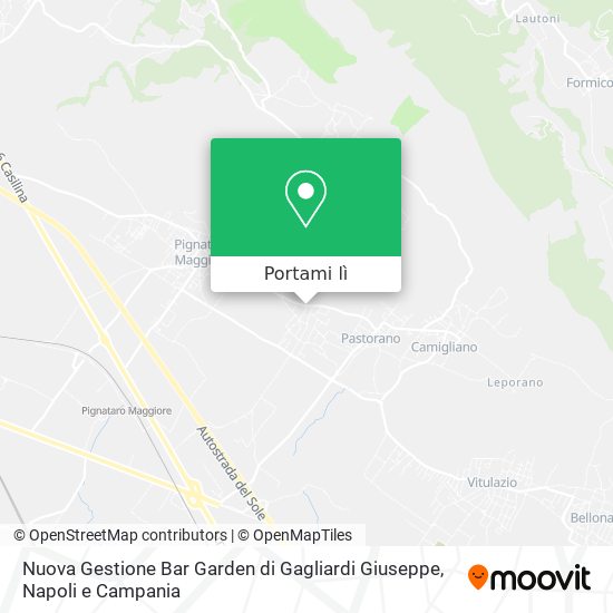 Mappa Nuova Gestione Bar Garden di Gagliardi Giuseppe