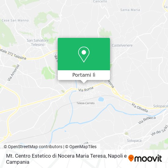 Mappa Mt. Centro Estetico di Nocera Maria Teresa