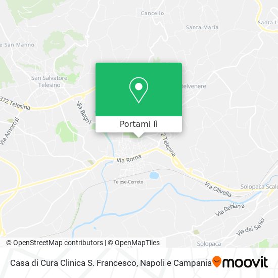 Mappa Casa di Cura Clinica S. Francesco