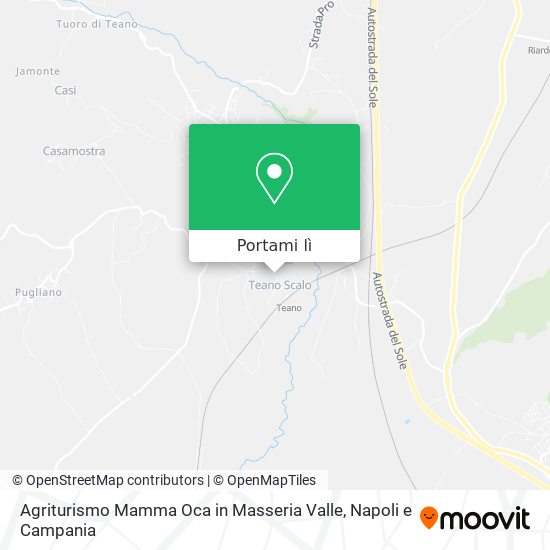 Mappa Agriturismo Mamma Oca in Masseria Valle