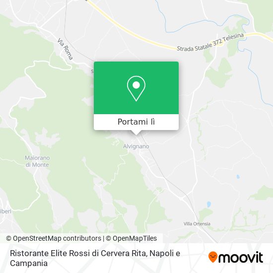 Mappa Ristorante Elite Rossi di Cervera Rita