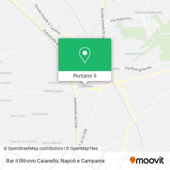 Mappa Bar il Ritrovo Caianello