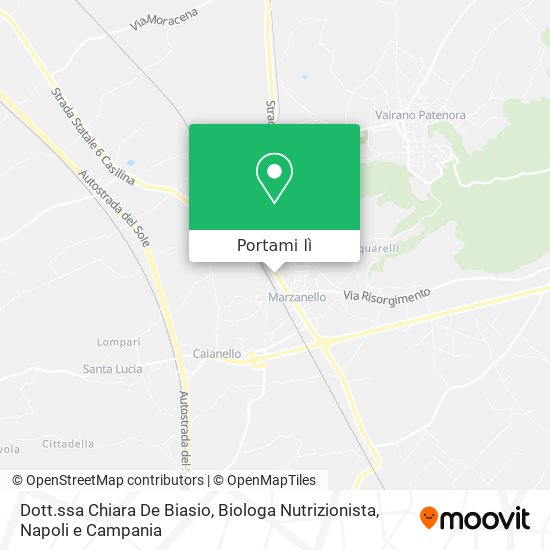 Mappa Dott.ssa Chiara De Biasio, Biologa Nutrizionista