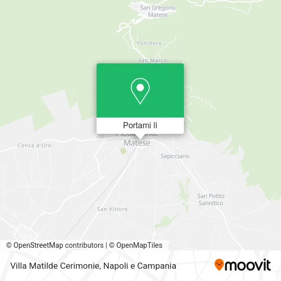 Mappa Villa Matilde Cerimonie