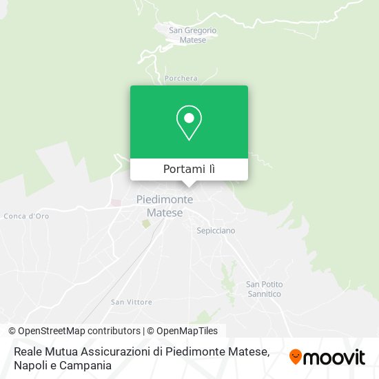 Mappa Reale Mutua Assicurazioni di Piedimonte Matese