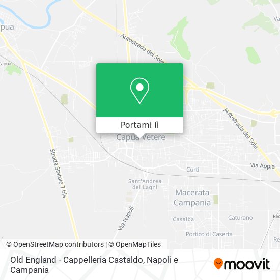 Mappa Old England - Cappelleria Castaldo