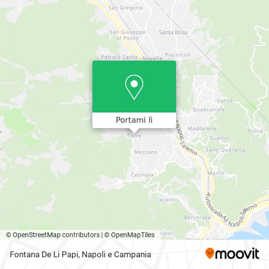 Mappa Fontana De Li Papi