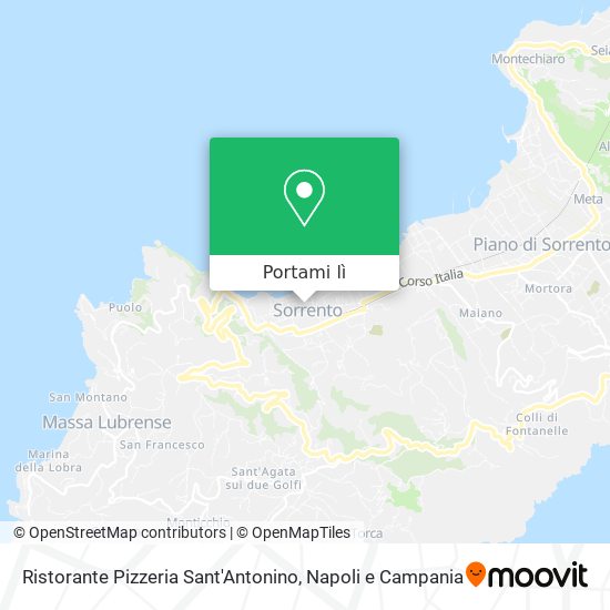 Mappa Ristorante Pizzeria Sant'Antonino