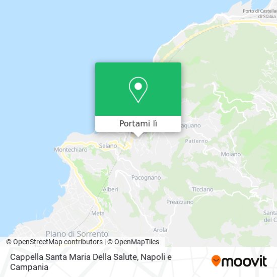 Mappa Cappella Santa Maria Della Salute