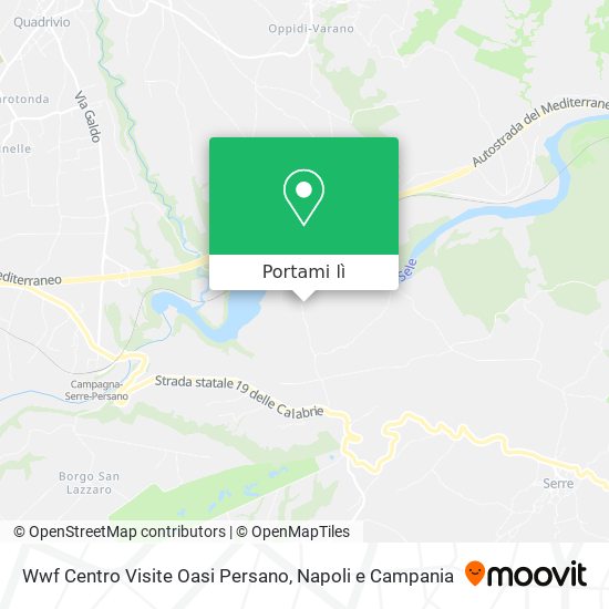 Mappa Wwf Centro Visite Oasi Persano